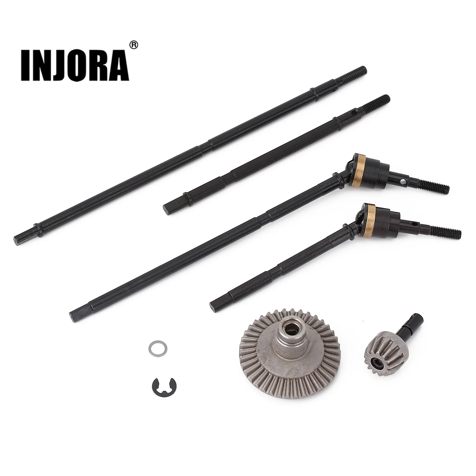 INJORA Metal CVD Dogbone Shaft Axle Gear for RC Crawler INJORA Wraith YQCQ-03 Axle Replacement Parts