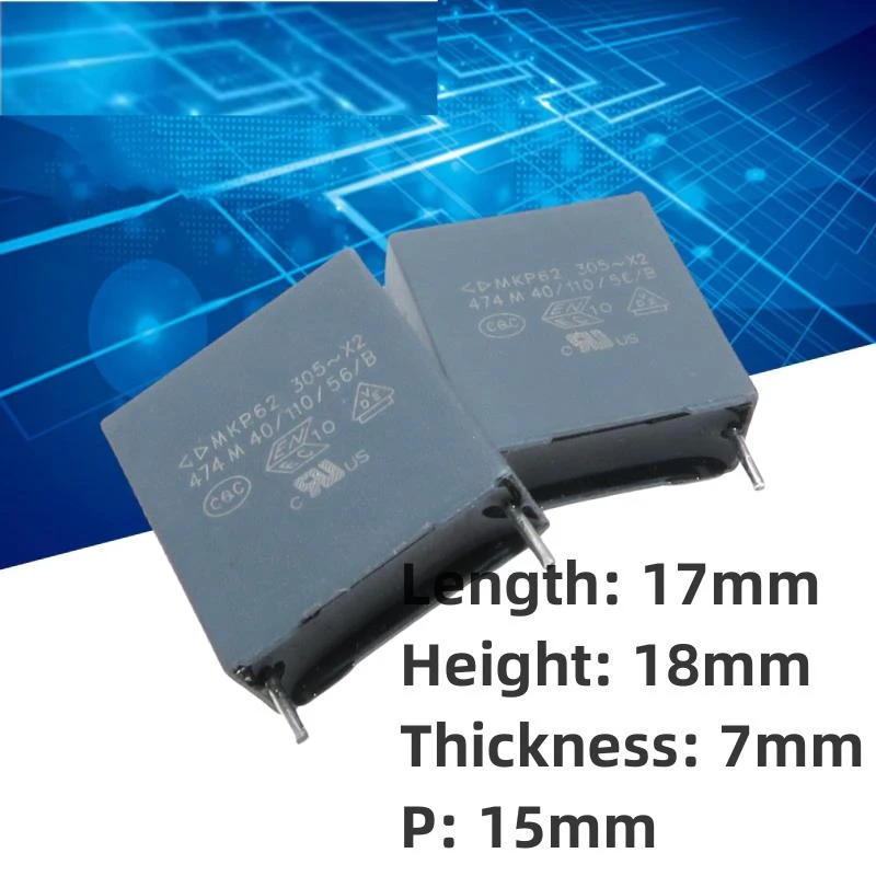 10PCS GD Xiamen Farah MKP62 0.47uf 474 470nf 275v 305v x2 film capacitor 15mm