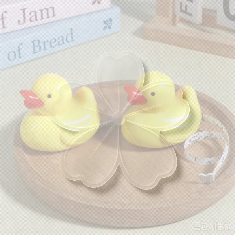 Cute Yellow Duck Shaped One Key Retract Soft Measuring Tape Portable Mini Ruler For Body Sewing Craft Home Daily Measurement