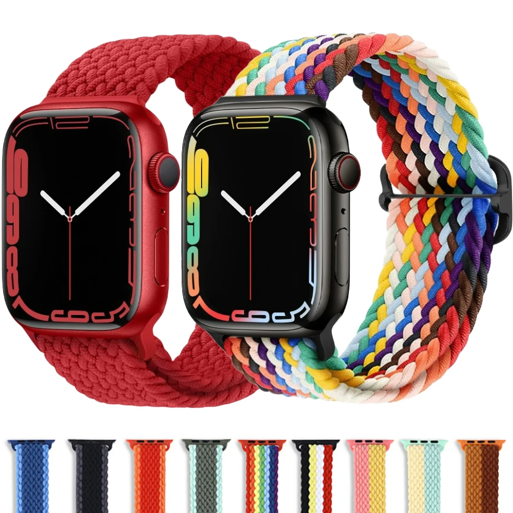 

Nylon Loop Band for Apple Watch Band 46mm 44mm 40mm 45mm 41mm 49mm 42 38mm Bracelet iWatch Series Ultra 10 9 8 7 6 5 3 SE 4 Belt