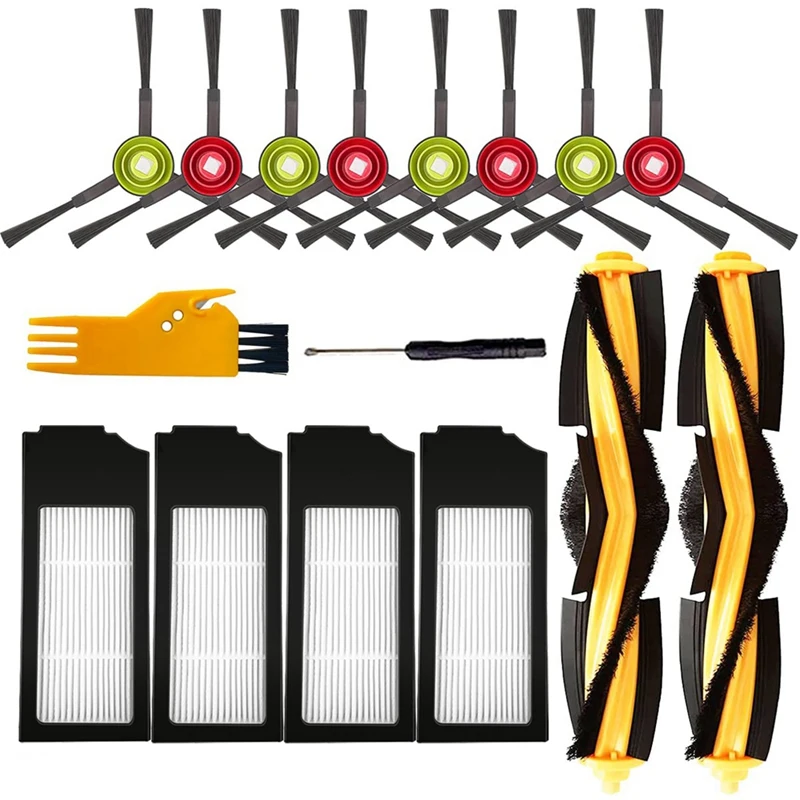 Roller Brush Side Brush And Filter Replacement Part For Ecovacs Deebot X1 And Deebot T10 Series Robotic Vacuum Cleaner