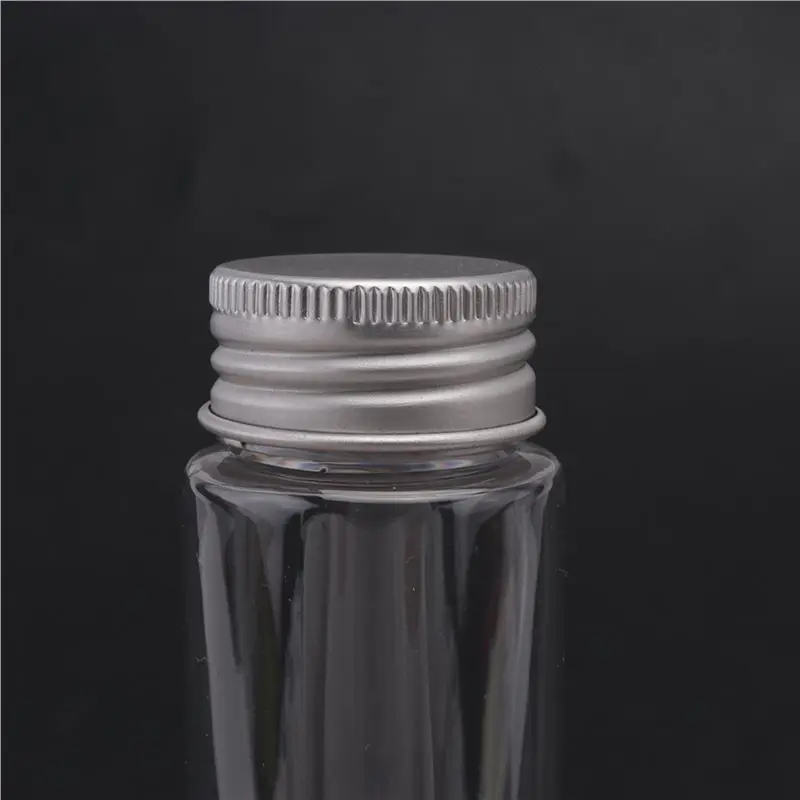 15Pcs 110Ml Plastic Test Tube,Clear Flat Test Tubes,Plastic Test Tubes With Screw Caps For Candy,Beans,Party Decor Customer Favo