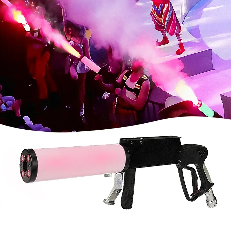 Stage Effects Equipment with Light Emitting Diode Smoke Shooter Fog Shooter Wedding Party Disco