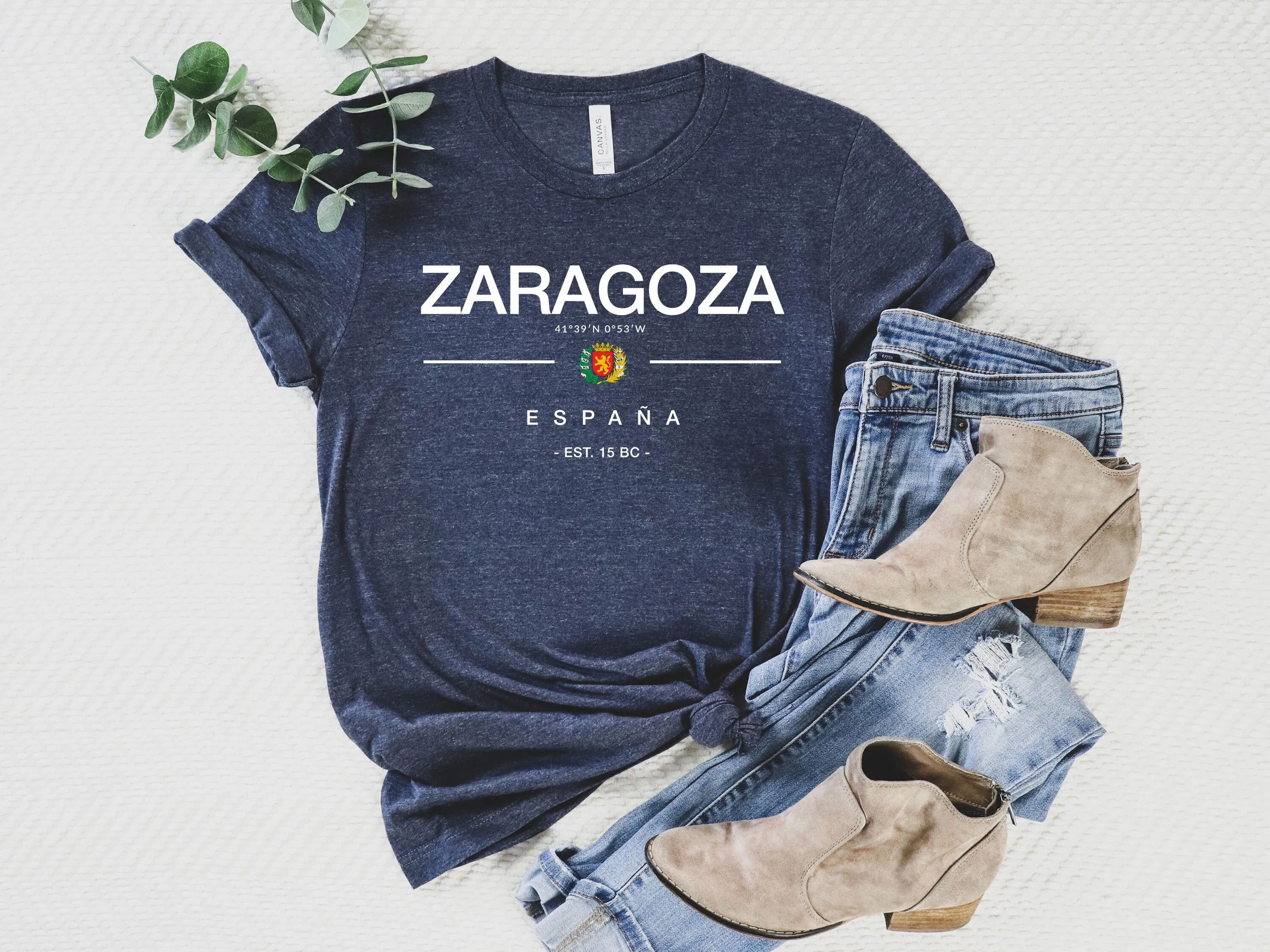 Zaragoza camiseta España suéter Europa regalo suéter vasco