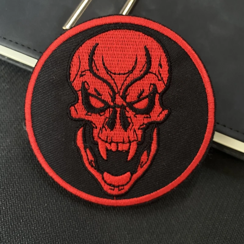 Russian Chevron Red Skull Tactical Embroidery Clothes Backpack Patch Call of Duty Skeleton Morale Badge Armband Morality Emblem