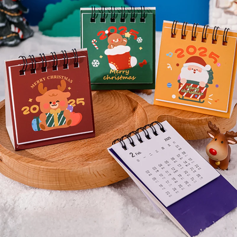 Leuke Mini Kerst Bureaukalender Cartoon Schema Schaafkalender Desktop Decoratie Ornamenten Kerstcadeaus