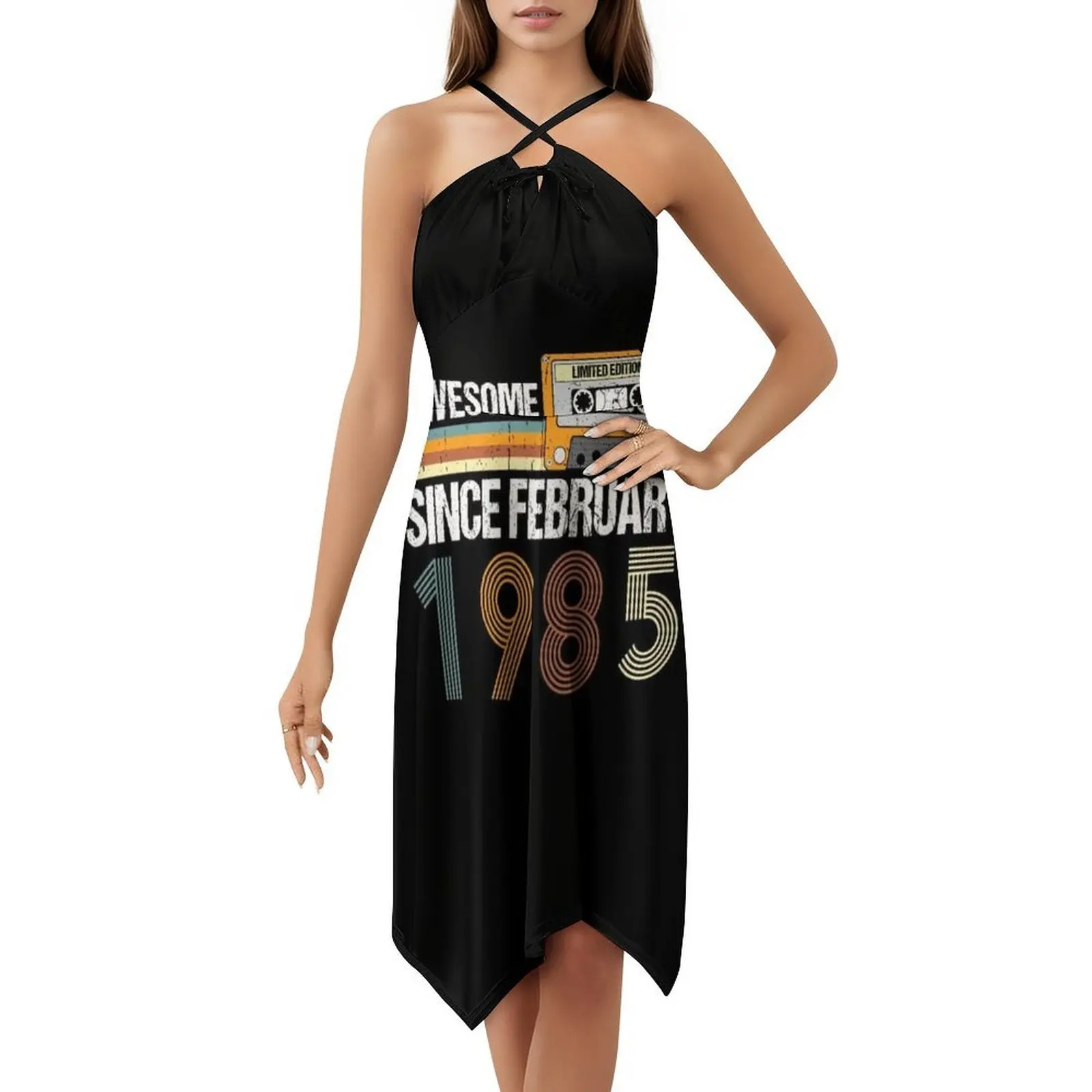 رهيبة منذ فبراير 1985 | هدايا عيد الميلاد الثامن عشر | 38 فستان بوهيمي عتيق بأكمام منتفخة أو خيارات بدون أكمام لفستان النساء #5