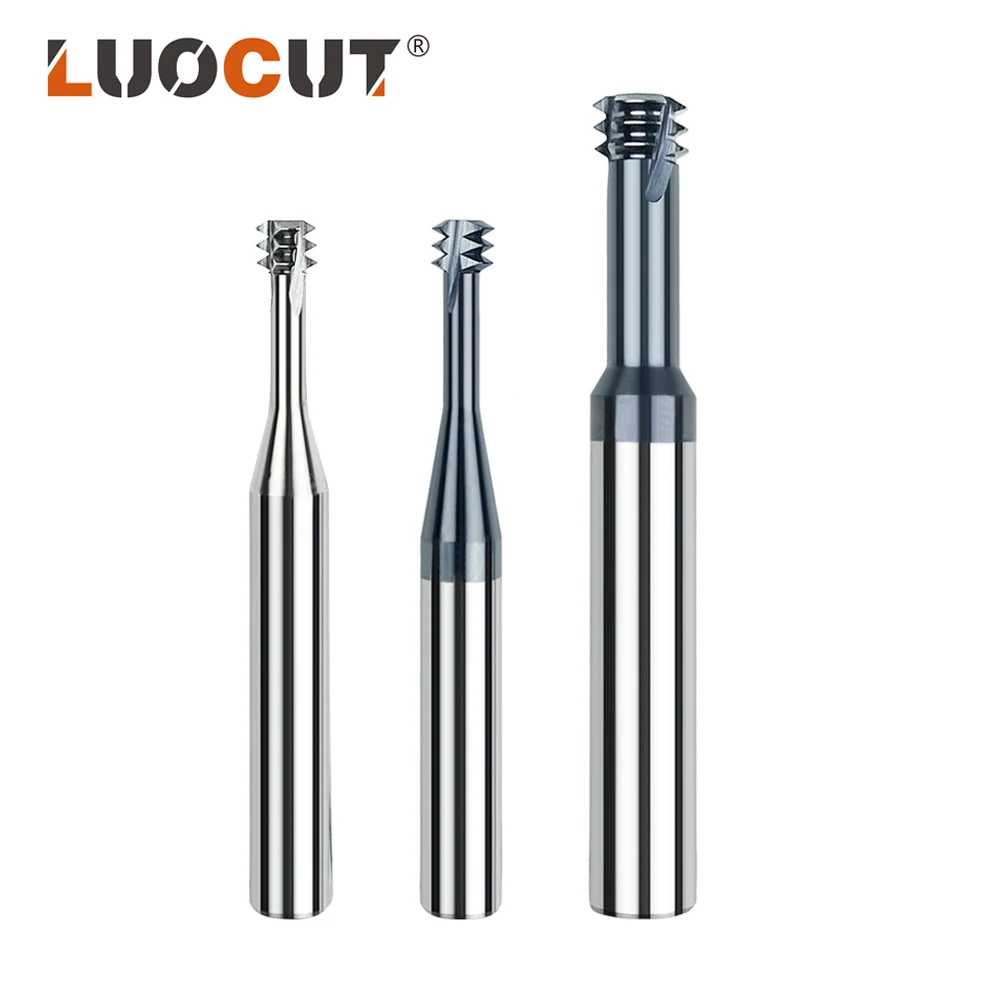 UNC UNF mill thread cutter HRC60  CNC coating Carbide end Mill thread Cutters for steel,stainless steel,aluminum