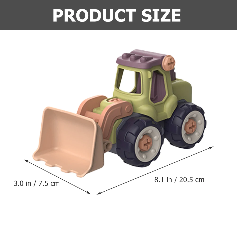 4 قطع لعبة سيارة البناء الصغيرة البلاستيكية تجميع السيارات مجموعة ألعاب محرك الأطفال ألعاب الأطفال خفيفة الوزن وناعمة