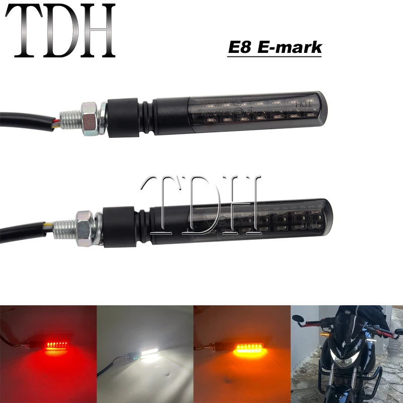 

Universal Motorcycle Turn Signal Light 12V Waterproof Flasher Indicator Blinker Front & Rear Lights Lamp Accessories Cafe Racer