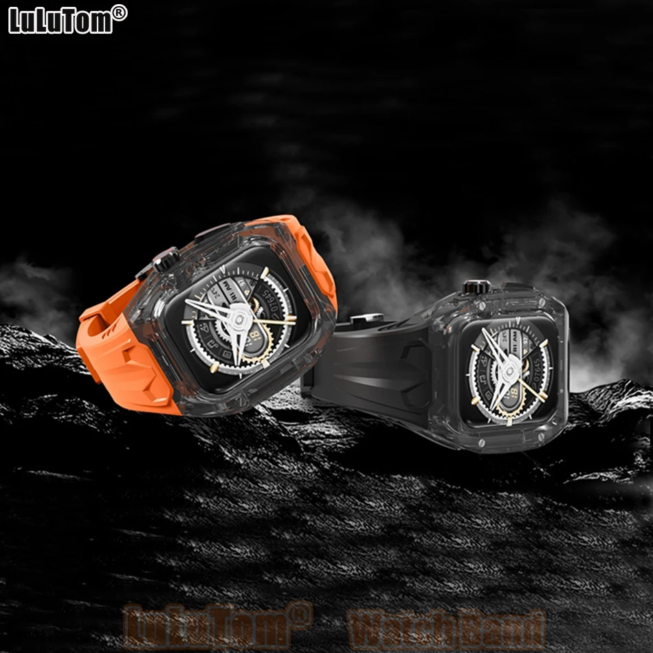 Band and Case Set for Apple Watch 49 46 45 44 42 40 41 mm Sports Silicone Strap Iwatch 11 10 9 8 7 5 6 Ultra 4 3 Shockproof Cove