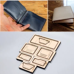 Folded wallet cardholder leather craft bag cutting dies knife mold cutter 11x9x2cm