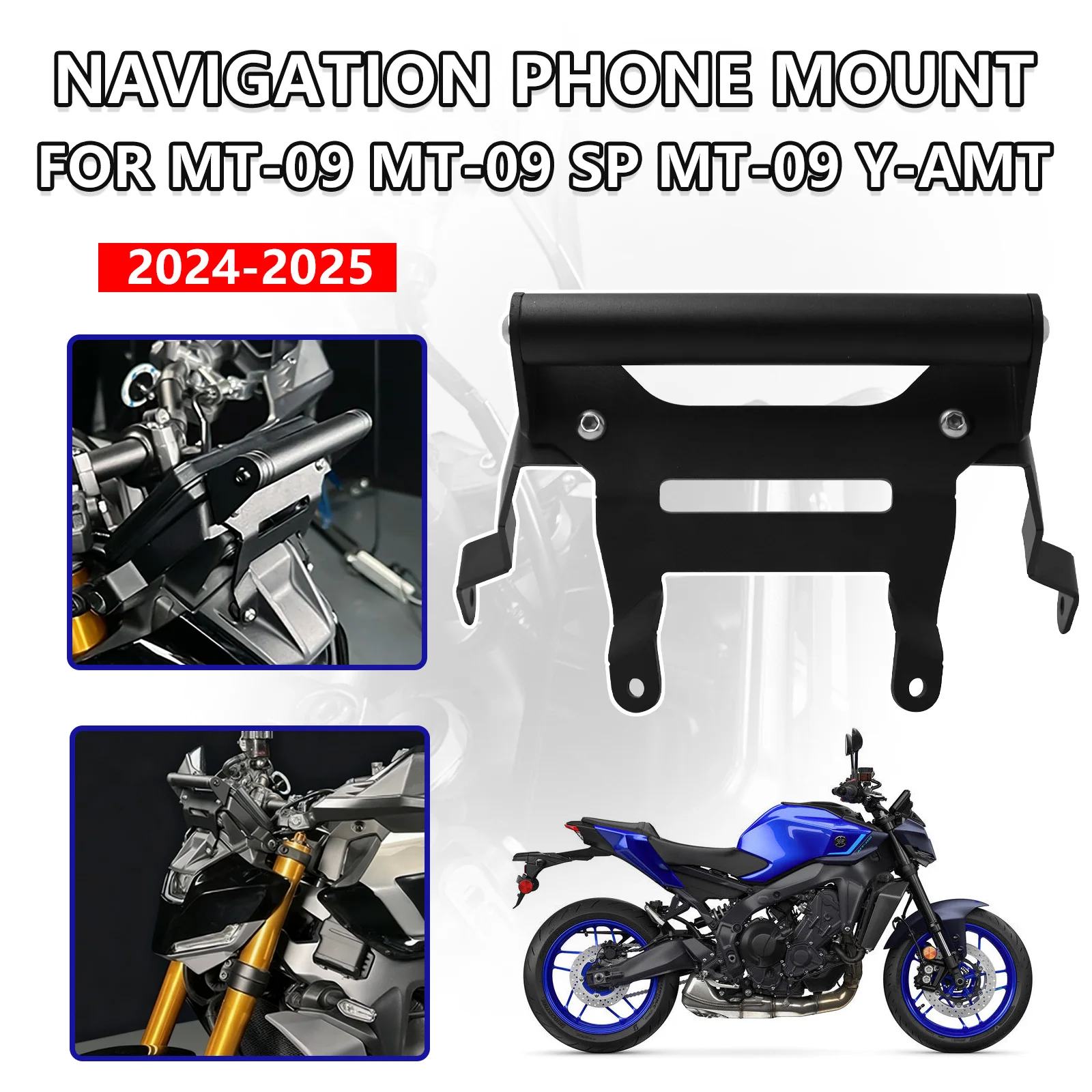 

Для YAMAHA MT-09 MT09 SP Y-AMT 2024-2025 мотоциклетный GPS-навигатор, держатель для телефона, кронштейн, держатель для мобильного телефона, подставка, удлинитель