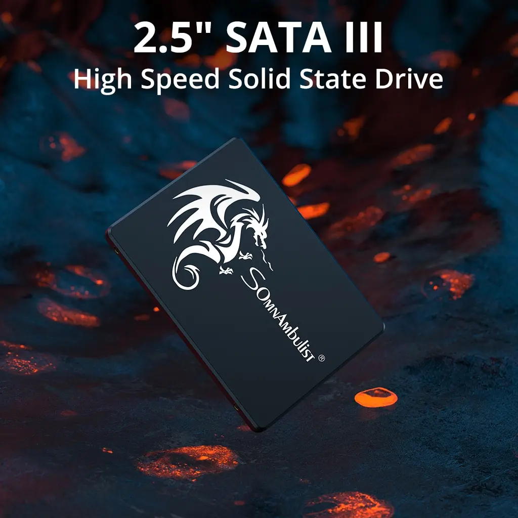 SomnAmbulist SSD 120GB 240GB 480GB 960GB interne Sata3 Solid State Drive 2.5 128GB 256GB 512GB 1TB 2TB SSD pour PC portable