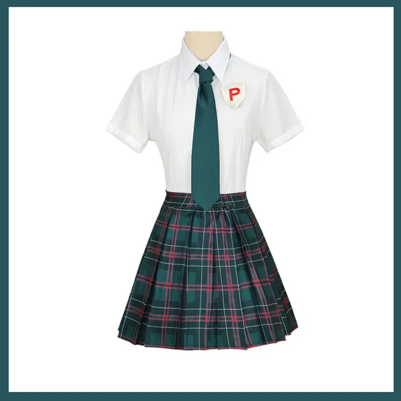 Anime y medias con liguero Panty·Anarchy Cosplay disfraz japonés JK uniforme camisa falda peluca mujer Sexy traje diario 5 5ftu^