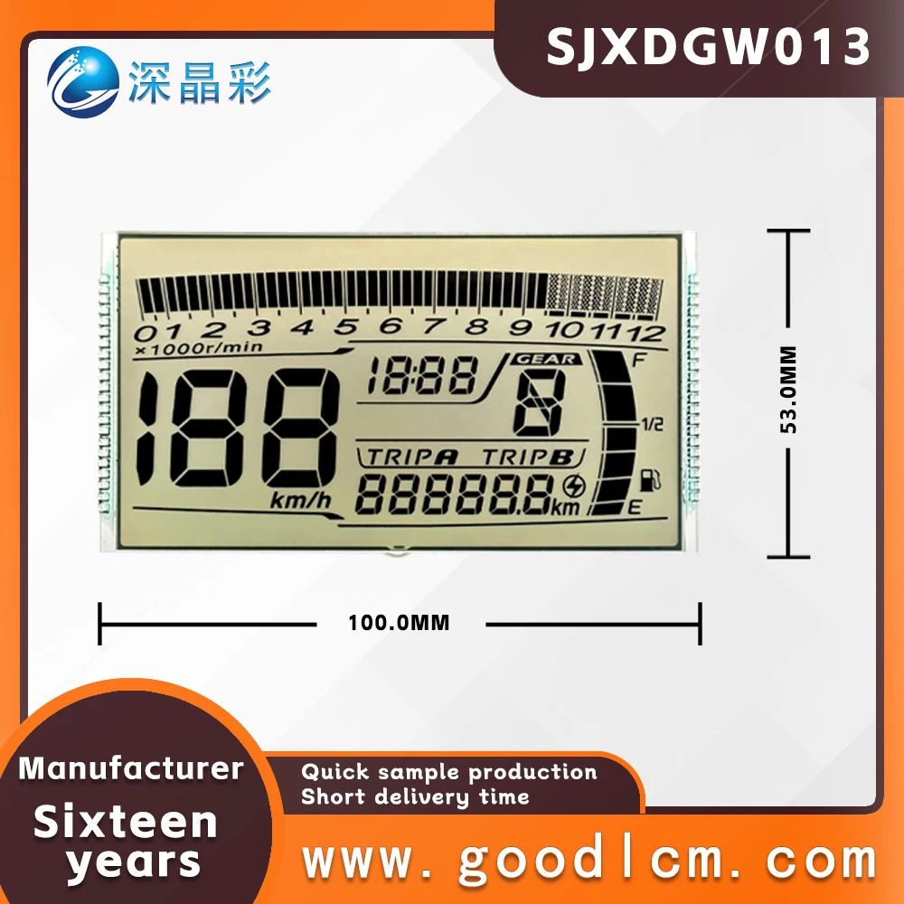 Imagem -03 - Anti Glare Dashboard Display para Veículo Personalizado Anti Glare Clamshell Ssjxdgw013 Htn Positivo 5.0v