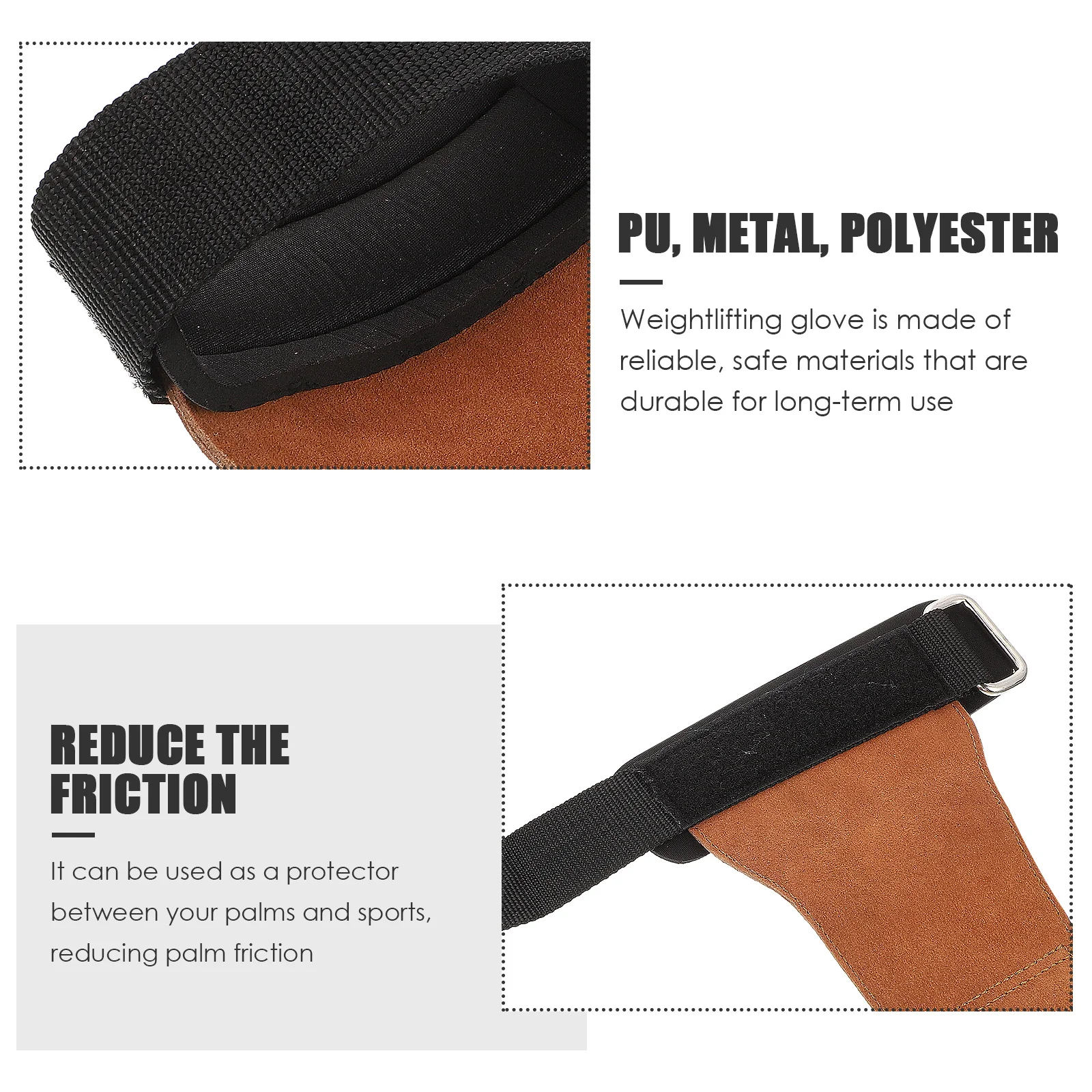 

Professional Weightlifting Gloves Palm Protectors for Fitness Training Non-Slip Grip Pads Sports Wrist Straps Training Gloves