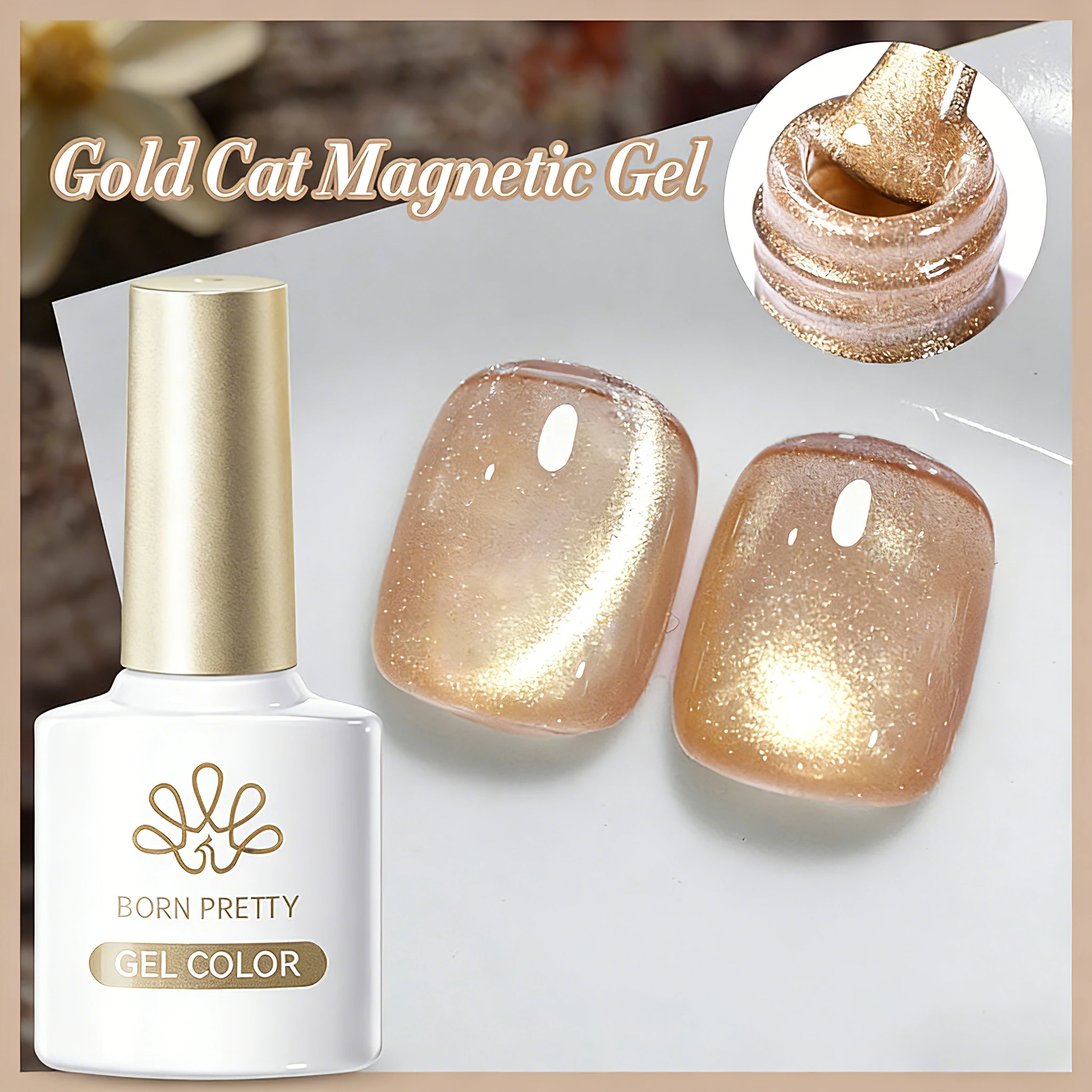 BORN PRETTY 117 Farben Cat Magnetischer Gel-Nagellack, 10 ml, vollständiger Lack, semi-permanent, super wunderschöne Nägel, Maniküre