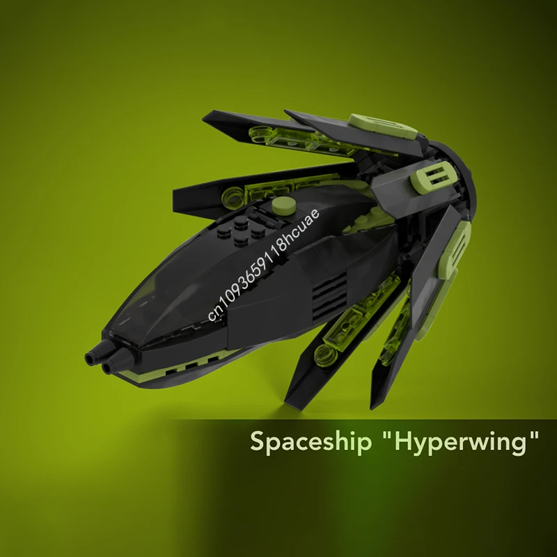 

193 шт. MOC космический корабль Hyperwing nan строительные блоки Рождественский подарок неограниченное количество творчества DIY идеально подходит для индивидуальных строителей Inspiri