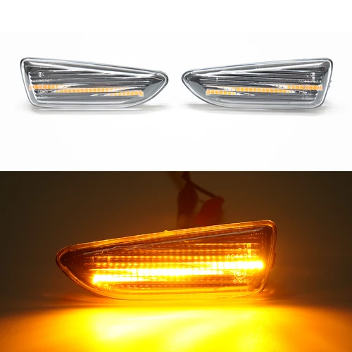 2 uds para Chevrolet Sail Covoz Volando 2015 2016 2017 2018 2019 Led marcador lateral dinámico luz de señal de giro intermitente secuencial