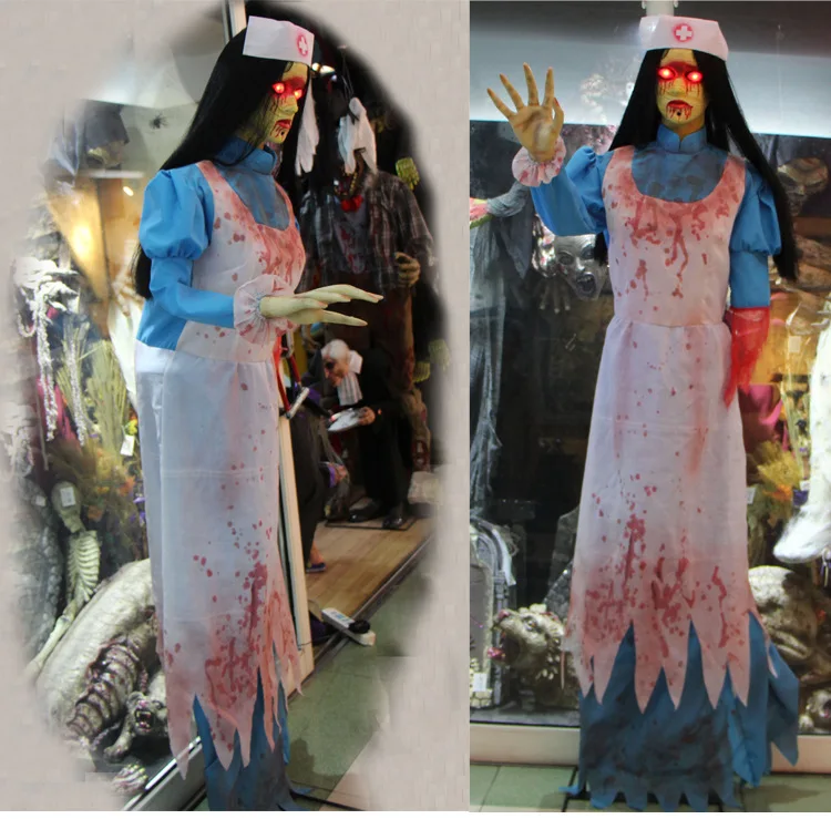 

Halloween electric voice-activated light-activated nurse severed hand luminous sound action scene layout atmosphere decoration