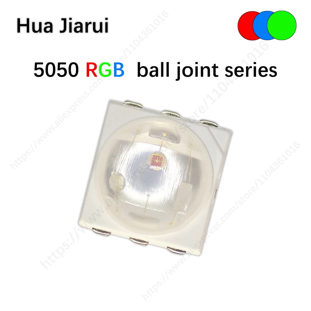 

1.5W 3W Red Green Blue RGB Full Color 5050 High Power Beads Stage Light Ball Head Film Top