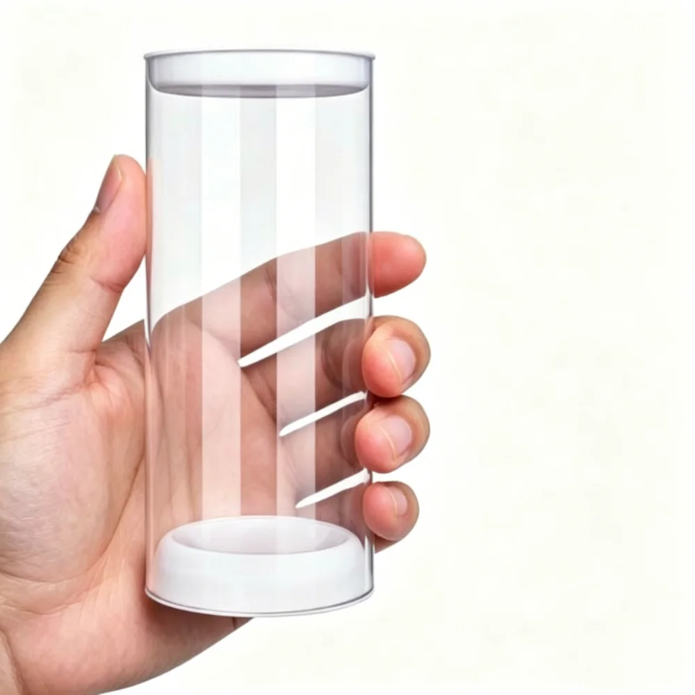Acrylic Badminton Ball Holder Transparent Lightweight Shuttlecock Organizer Tube Compact Training Practice