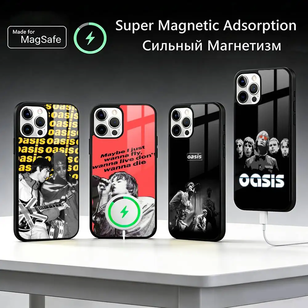 

Band O-Oasis Phone Case For iPhone17,16,15,14,13,12,11 Plus,Pro Max For Magsafe Wireless Charging