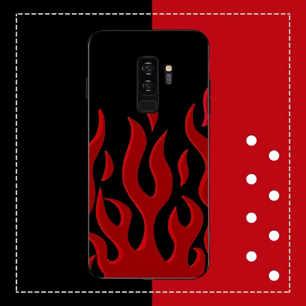 Cool Flame Pattern Phone Case For Samsung A 13 21 30 31 32 51 52 53 70 for Huawei Honor 50 60 70 for OPPO vivo