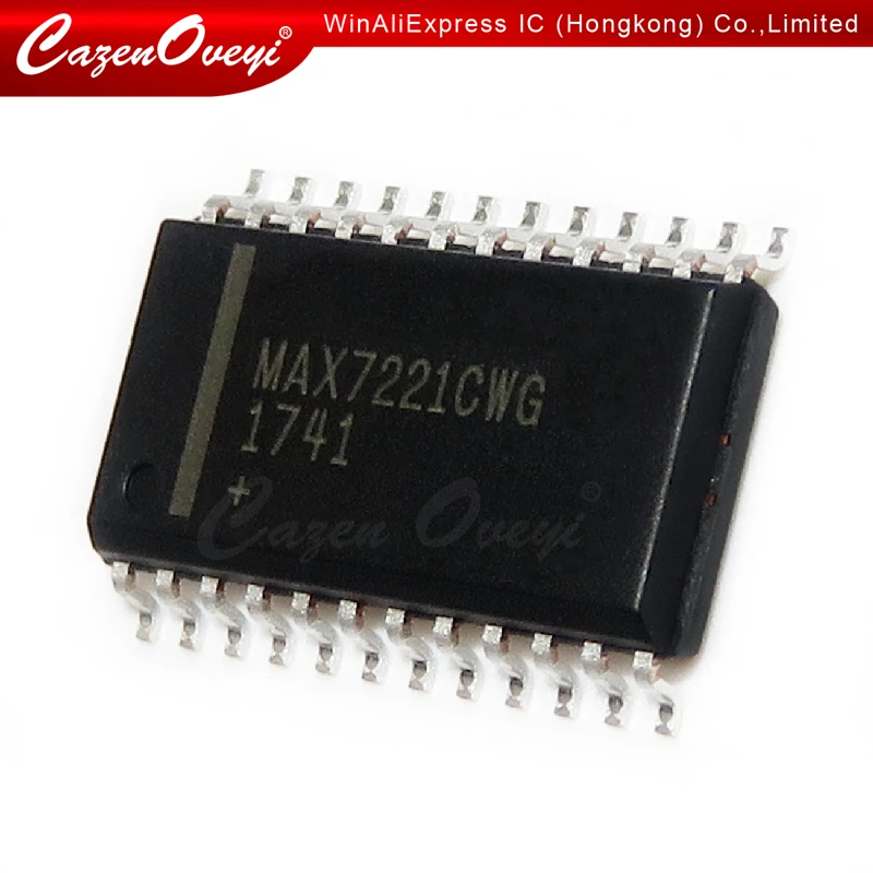 5pcs/lot MAX7221CWG MAX7221 7221CWG SOP-24 In Stock