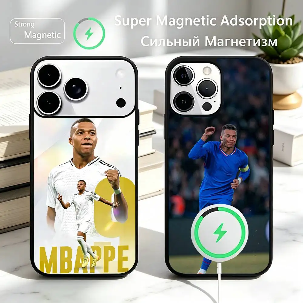 F-Football Star MbappeS-S  Phone Case For iPhone17,16,15,14,13,12,11 Plus,Pro Magnetic For Magsafe Wireless Charging