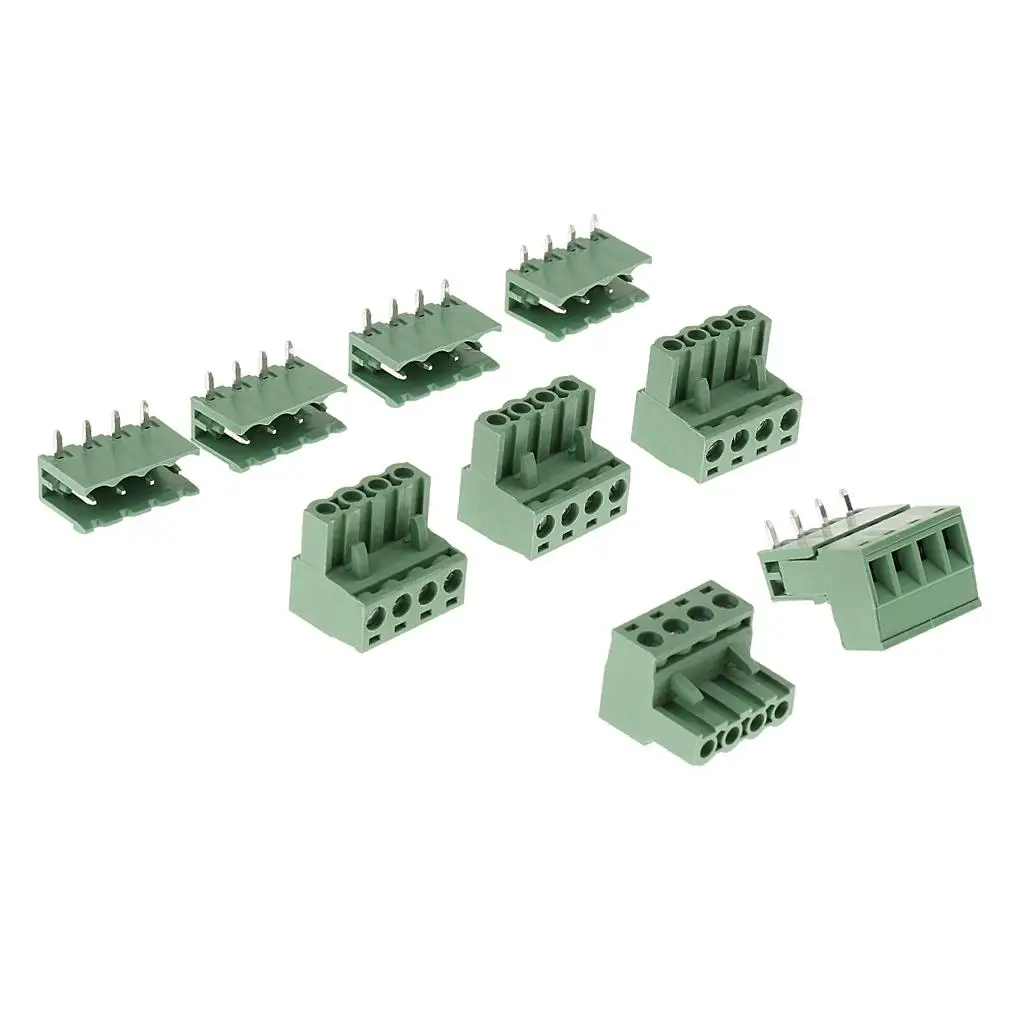 Screw Terminal Block Connector Pitch 2 54 Mm Green Plastic Wire Block Terminal Connector for Electronic Equipment
