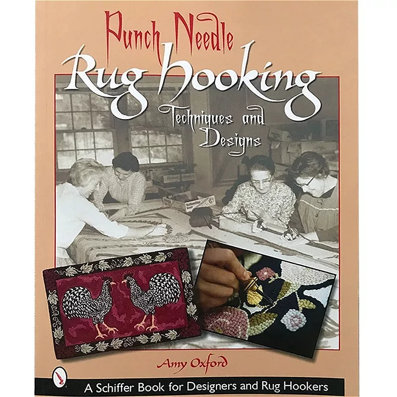 Punch Needle Rug Hooking Craft Book DIY Embroidery Carpet Crocheting Techniques Book: Explanation of Hand Knitting Stitches