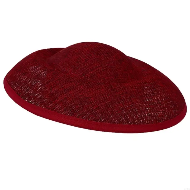 Occasion Headpiece Base with Open Mesh Saucer Design, Plain Fascinator Hat Base for Bridal DIY Formal Styling Wear 6XDA