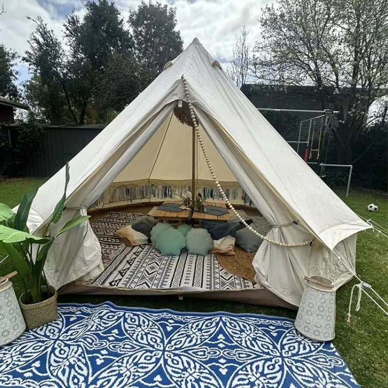 

3m Heavy Duty Tripod Canvas Tent Canvas Tent Waterproof Outdoor Camping Canvas Bell Tent