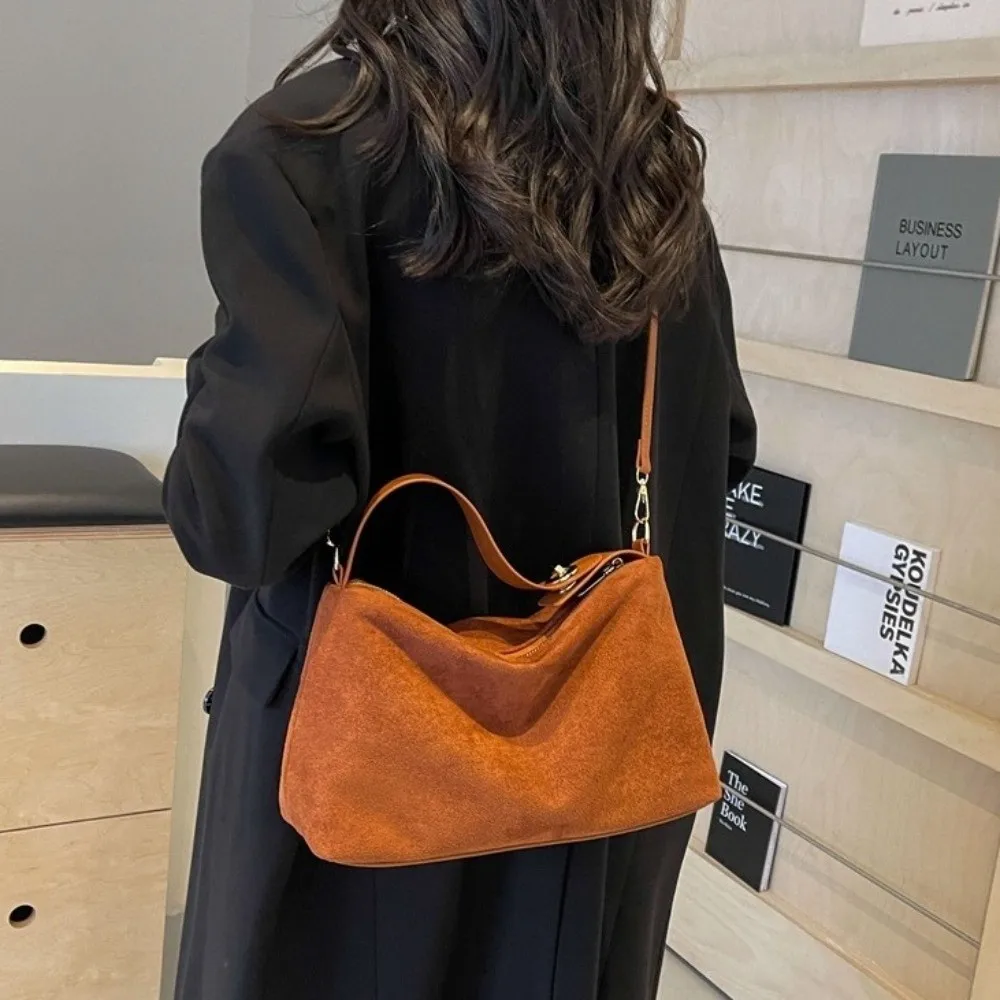 Neue einfarbige Unterarmtasche mit großem Fassungsvermögen, PU-Leder, Umhängetasche, Crossbody-Tasche für Damen – Detail 14