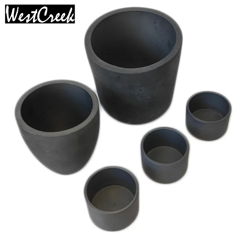 

WESTCREEK 1pc Uncovered Silicon Carbide Crucible Pressure Free Sintering Acid Alkali Resistance High Temperature Resistance