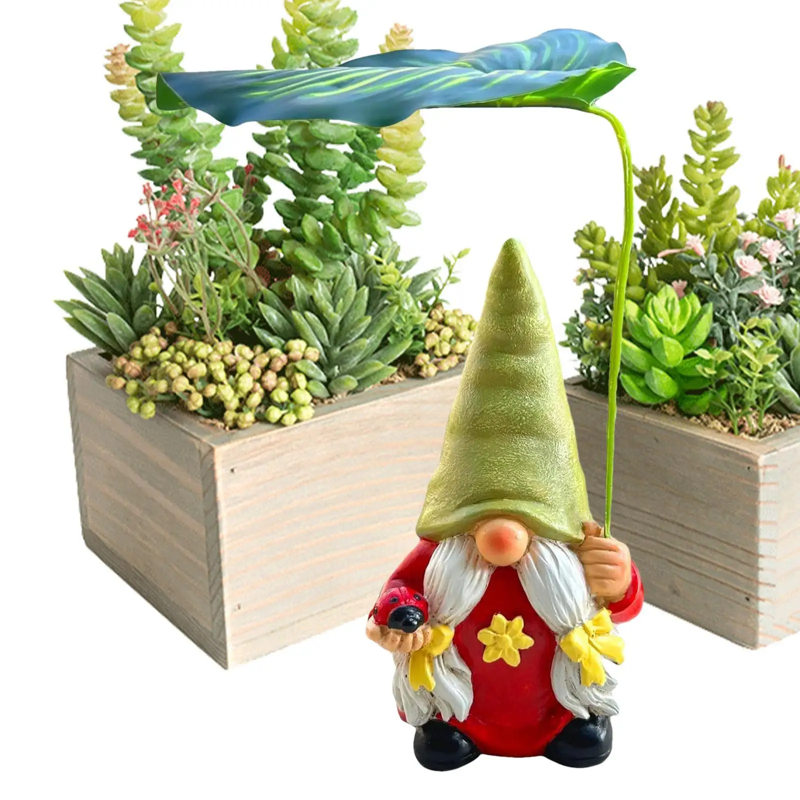 

Gnome Garden Decor Outdoor Gnomes Garden Decorations 6.5inch Resin Figurines Ornaments for Landscaping Pond Front Patio Beach