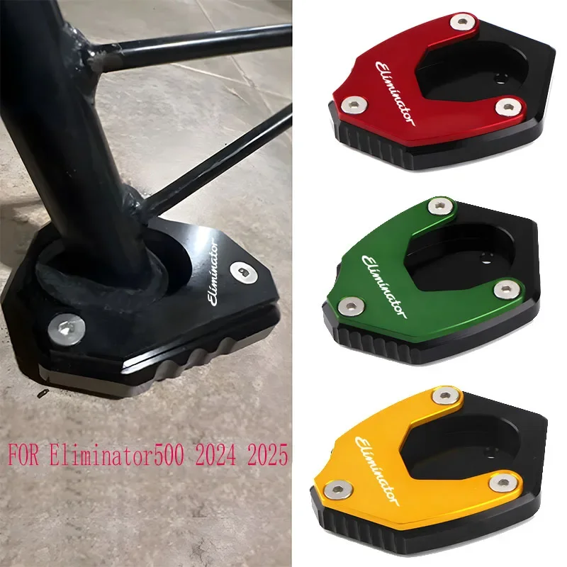 FIT For Eliminator 500 Eliminator500 2024 2025 Motorcycle Accessories CNC Kickstand Foot Enlarger Side Stand Extension Pad