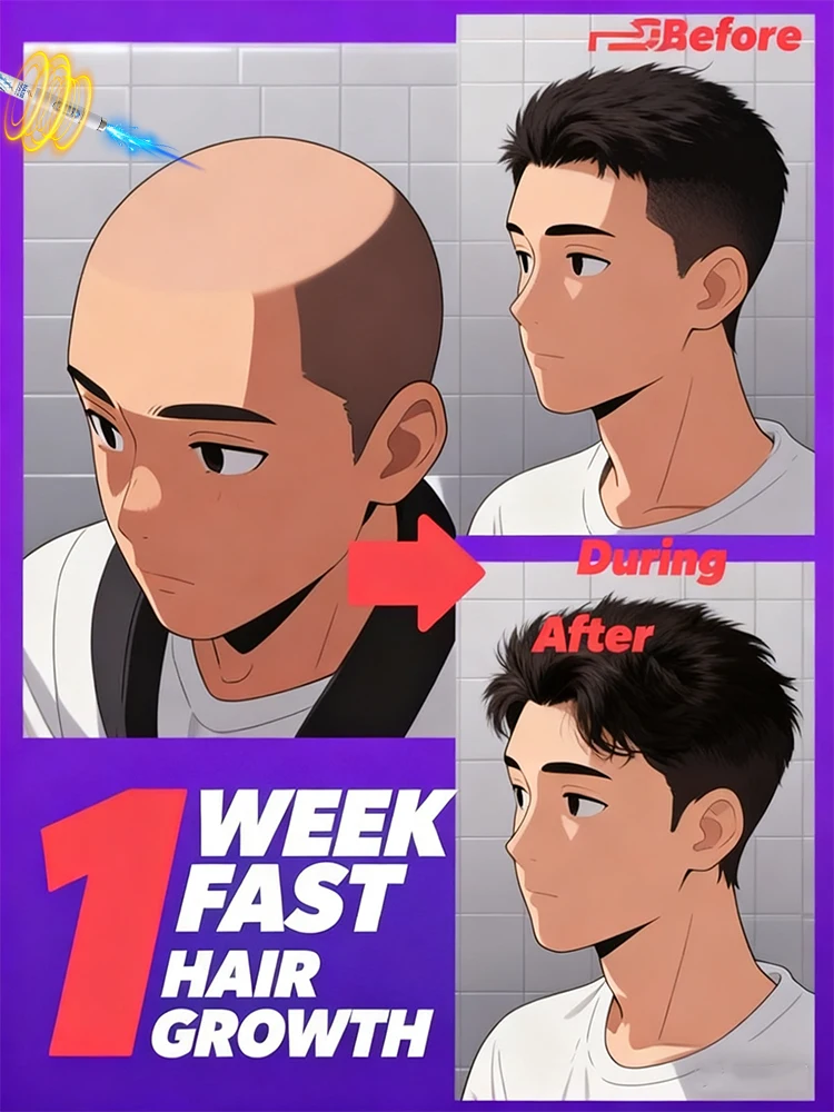 

Second generation laser. Say goodbye to baldness and hair loss in 7 days