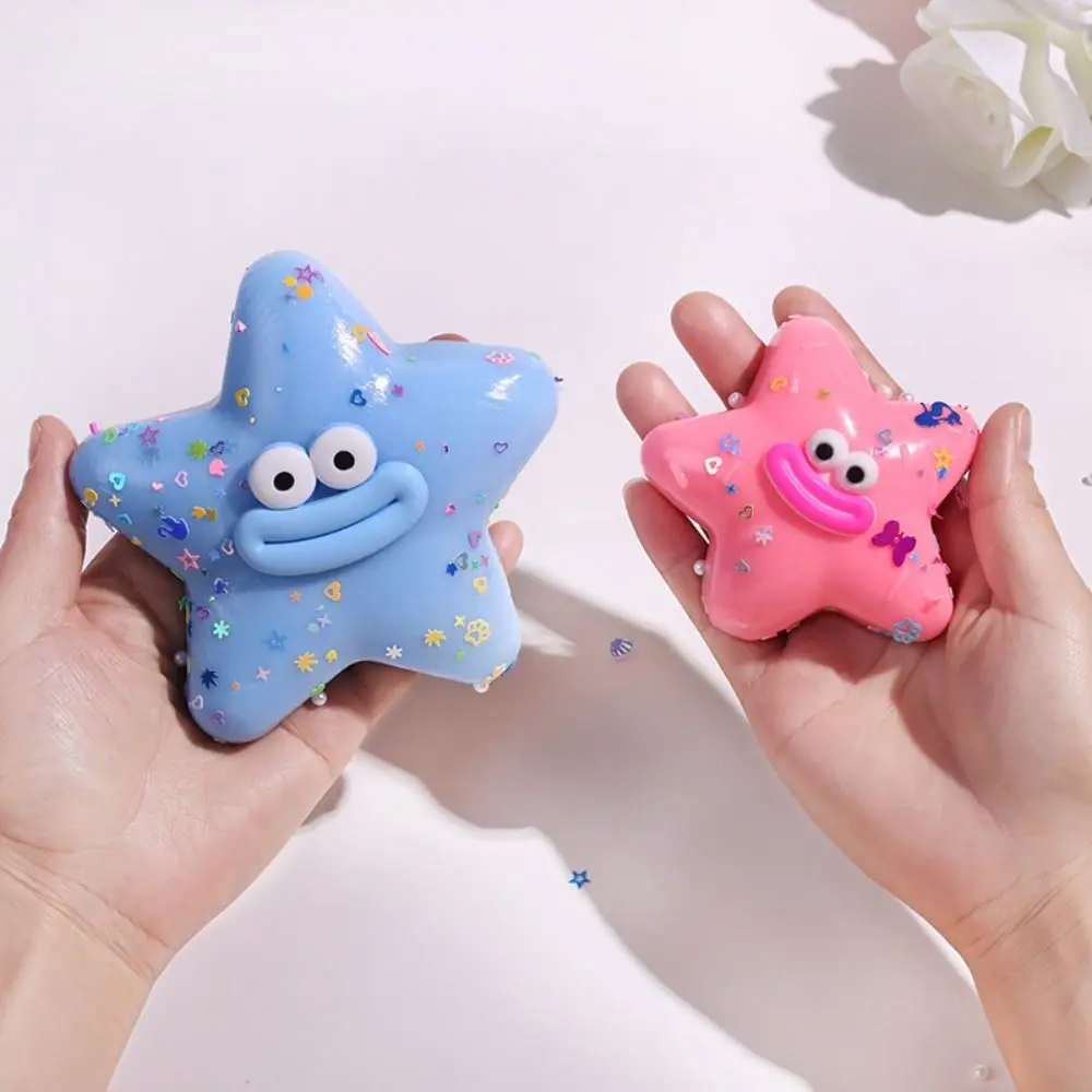 Simulazione Bocca di salsiccia Pizzicare Giocattolo Animali marini Stella marina elastica Giocattolo da spremere Creativo colorato Giocattolo a rimbalzo lento Giocattoli per bambini