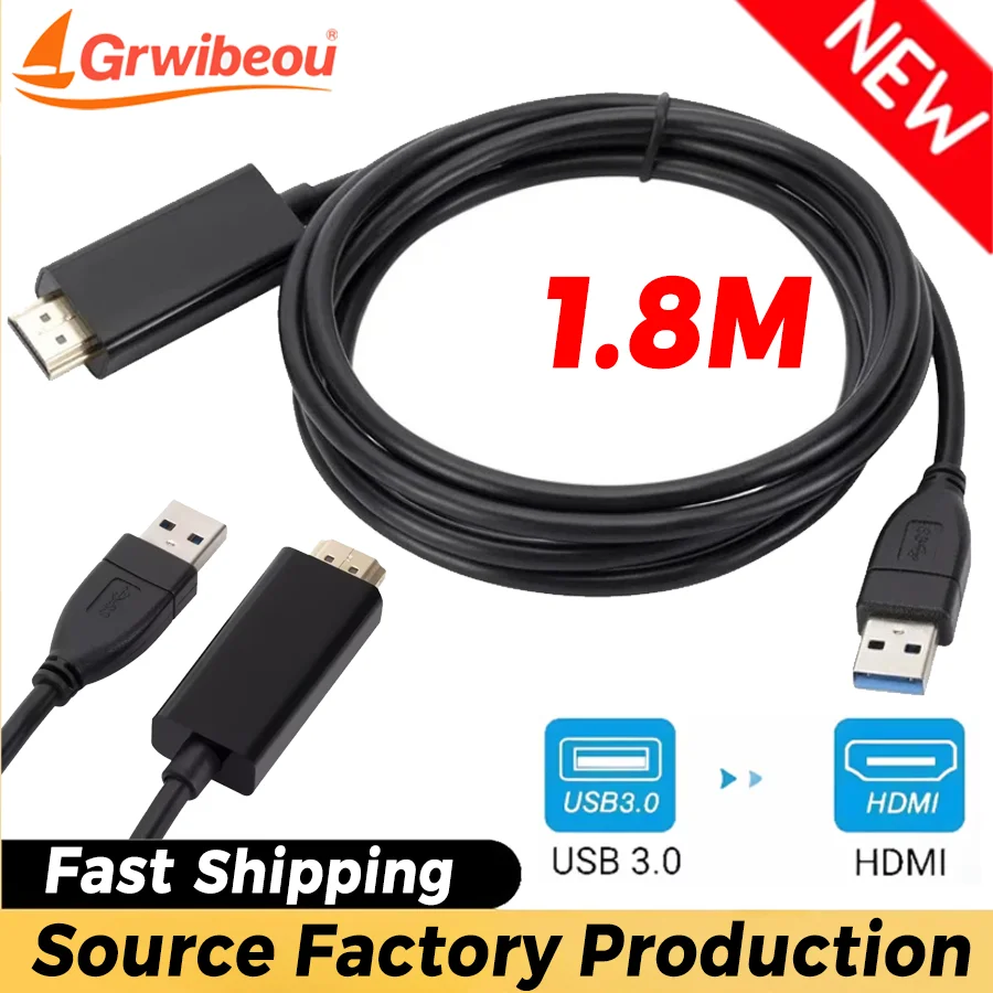 1.8M Usb 3.0 To Hdm…