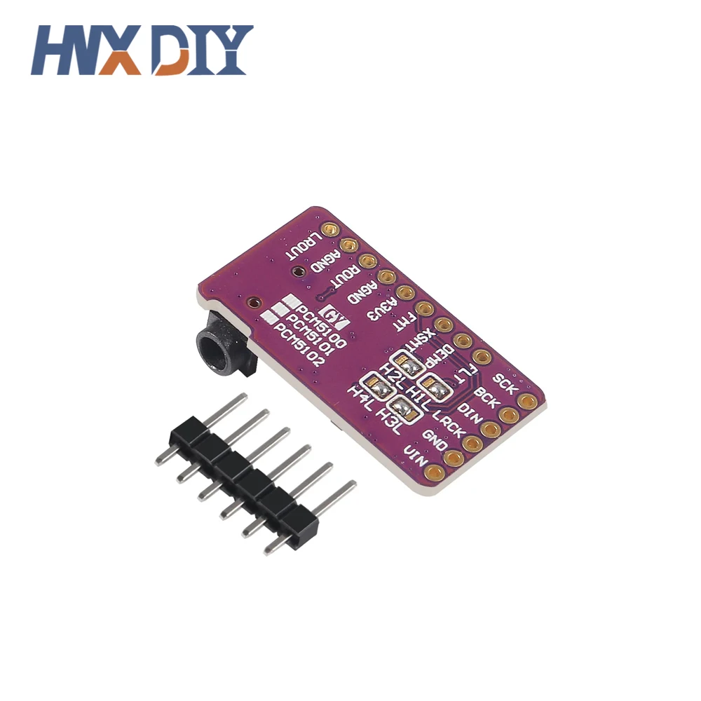 1-10pcs PCM5102A DAC Decoder GY-PCM5102 Interface I2S  Player Module For Raspberry Pi pHAT Format Digital PCM5102 Audio Board view 6