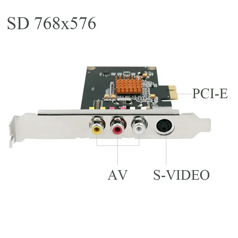 LX725 SD 768x576 Video Capture Card With SDK DV Camera TV Box  Magnetic Tape PCI-E Converter Support Windows XP 7 8 10