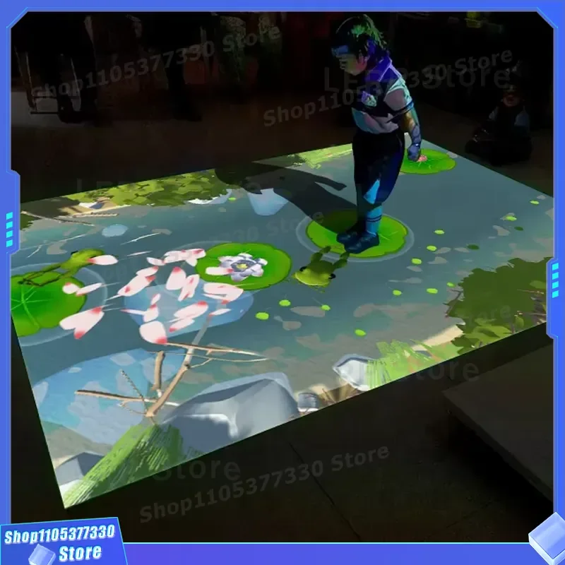 3D AR Interactive Floor Projection Game System for Shopping Malls Event Venues and Kids Playgrounds Immersive Ground Display
