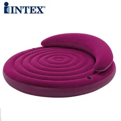 Intex 68881 Convertible Inflatable Air Bed Round Inflatable Ultra Daybed  Sofa Furniture