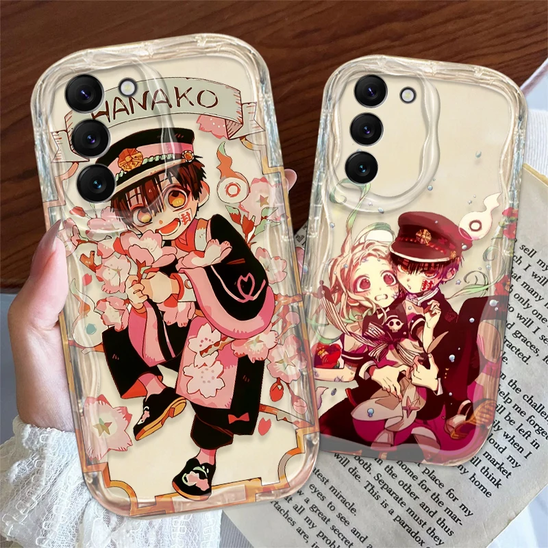 Toilet Bound Hanako Kun Cover For S21 S23 S24 Ultra Plus FE A55 A35 A25 A05S A54 A53 A52 A33 A32 Wave Oil Phone Case