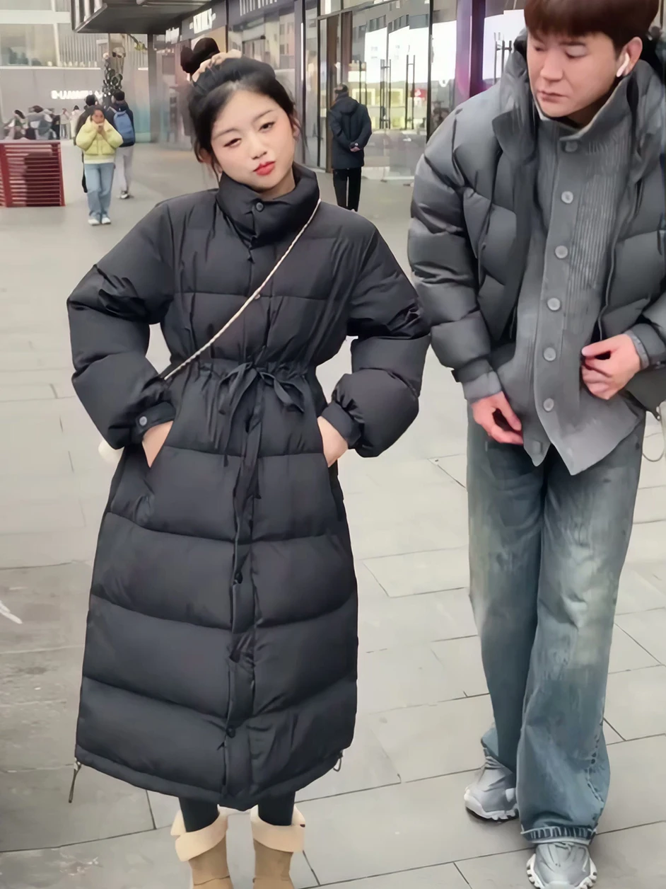 

Женский удлиненный пуховик 2026: Новая зимняя модная теплая белая жилетка из пуха, универсальная, утепленная, для защиты от холода