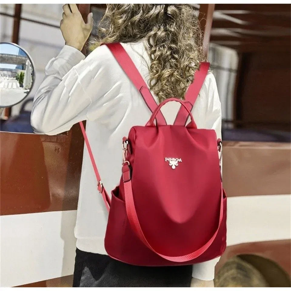 Multi Functional Backpack for Women Simple and Versatile Dual-use Waterproof and Anti-theft Bag