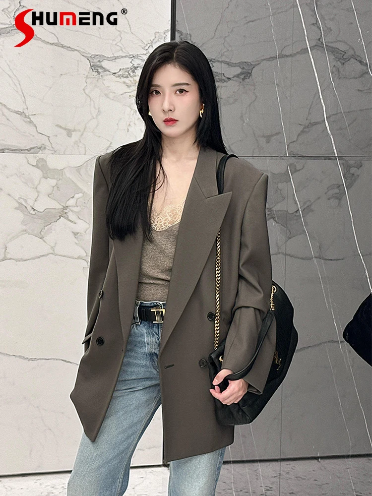 Women's 2024 Autumn New Blazer Top High-end Professional Temperament Commuter Suit Jackets Ladies Long-sleeve Casual Suit Jacket